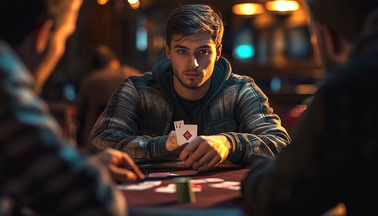 Live dealer blackjack table with multi-camera feed